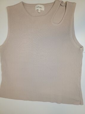 böhme Ribbed Sleeveless Tank in Light Beige